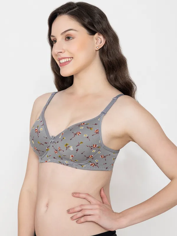 Grey_Premium_Cotton_Floral_Print_Bra_For_Women
