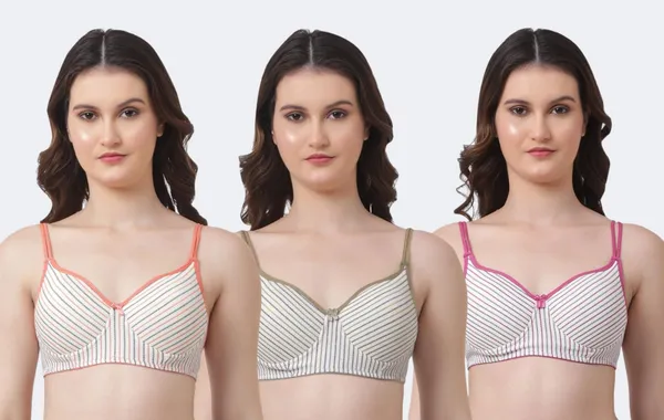 Multicolor_Premium_Cotton_Striped_Adjustable_Strap_Bra_For_Women