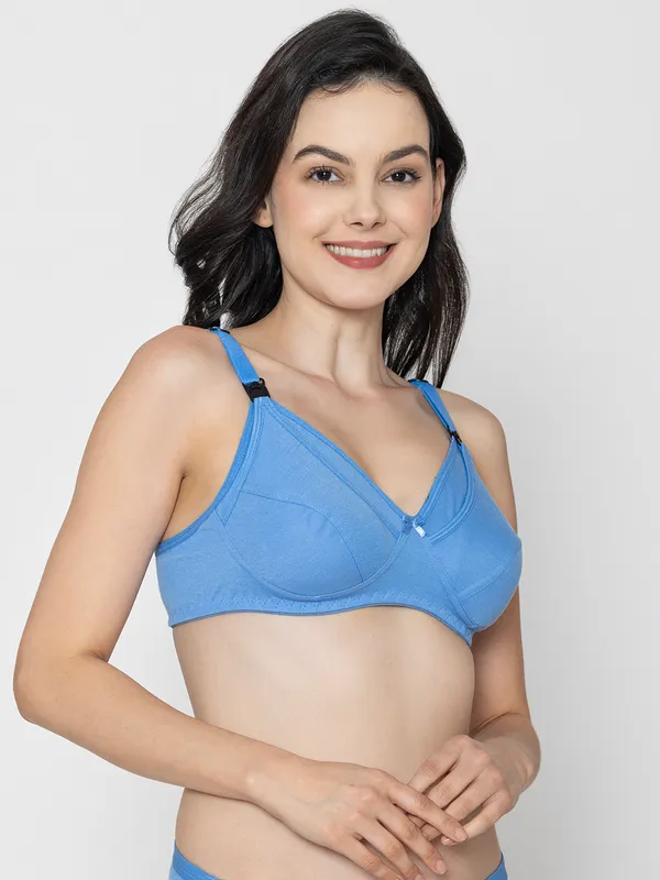 Blue_Premium_Cotton_Structured_Full_Coverage_Bra_For_Women