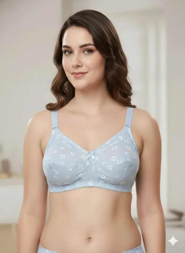 Light_Blue_Premium_Cotton_Floral_Print_Bra_For_Women