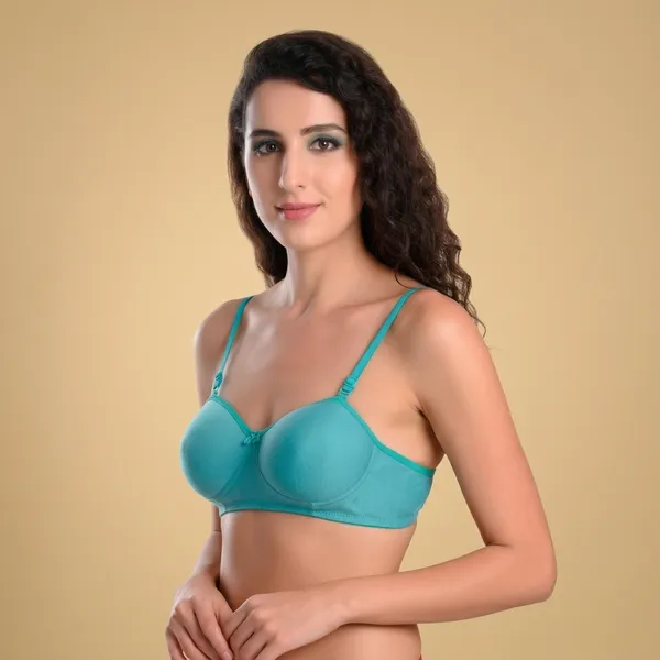 Turquoise_Premium_Cotton_Full_Coverage_Bra_For_Women