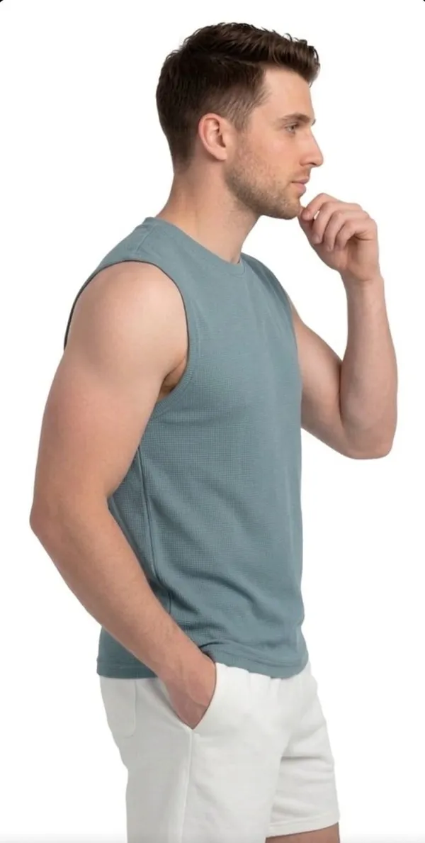 Slate_Blue_Premium_Cotton_Regular_Fit_Sleeveless_Gym_Vest_For_Men