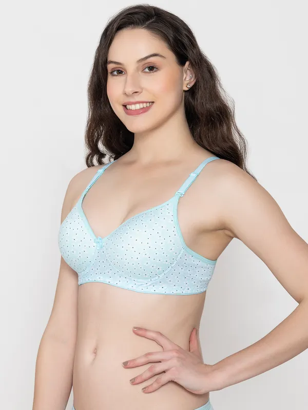 Light_Blue_Premium_Cotton_Printed_Full_Coverage_Bra_For_Women