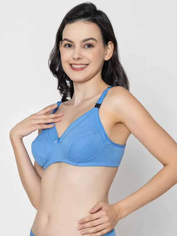 Blue_Premium_Cotton_Structured_Full_Coverage_Bra_For_Women