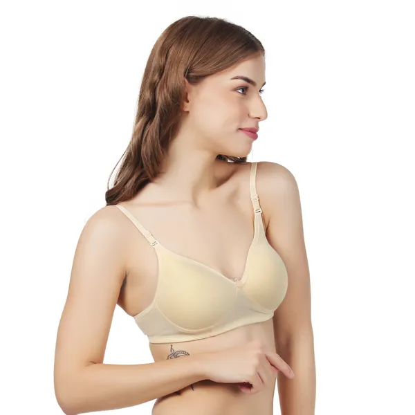 Beige_Premium_Cotton_Full_Coverage_Bra_For_Women