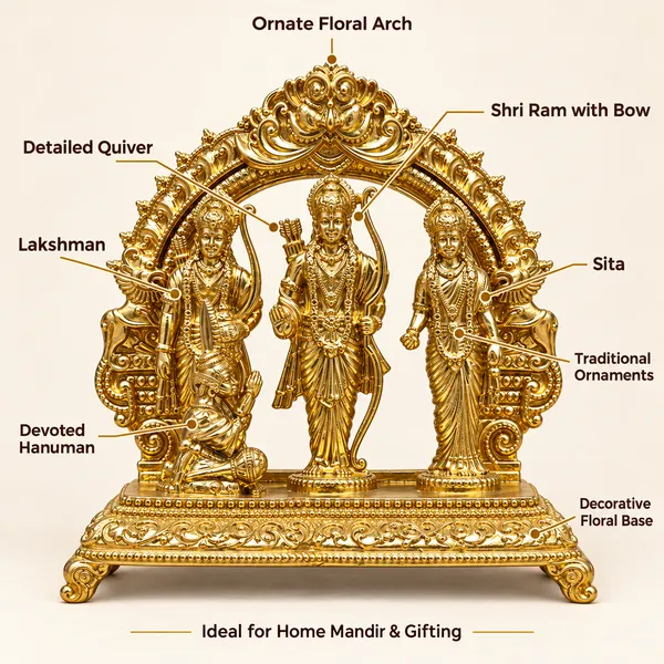 Ram_Darbar_Brass_Idol_Set,_Gold_Finish