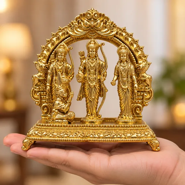Ram_Darbar_Brass_Idol_Set,_Gold_Finish