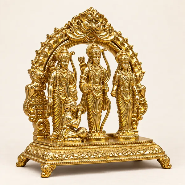 Ram_Darbar_Brass_Idol_Set,_Gold_Finish