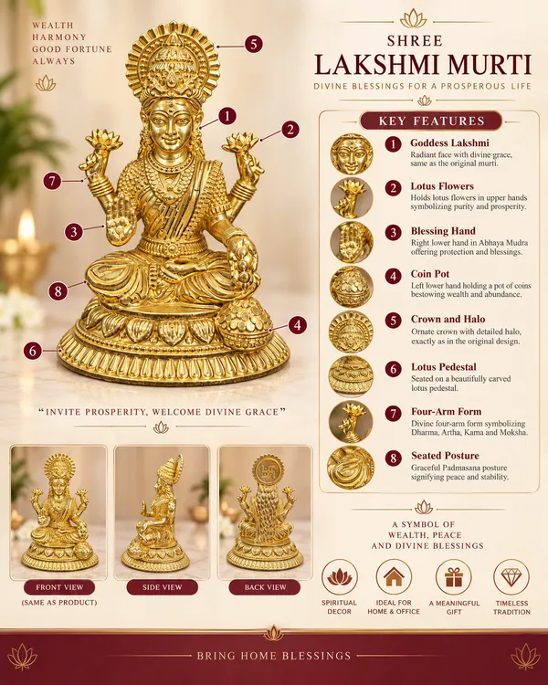Goddess_Lakshmi_on_Round_Brass_Plate,_Gold_Finish