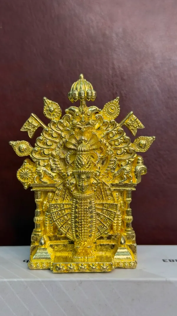 Maha_Lakshmi_Brass_Idol,_Gold_Finish