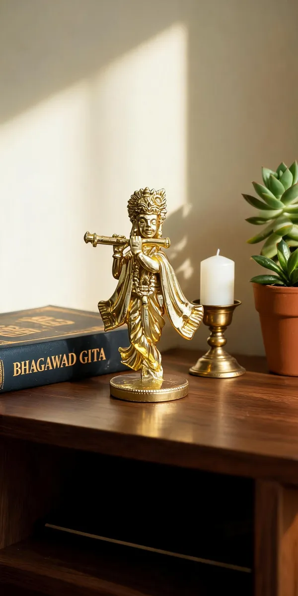Devotional_Krishna_Brass_Idol,_Gold_Finish