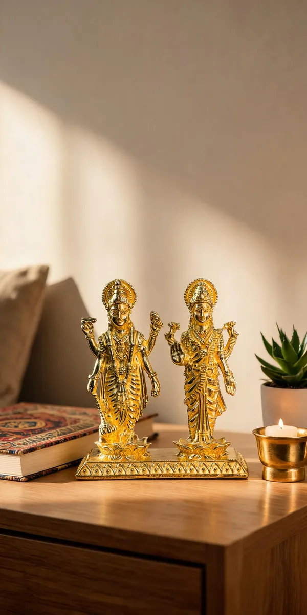 Lakshmi_Narayan_Brass_Idol_Set,_Gold_Finish