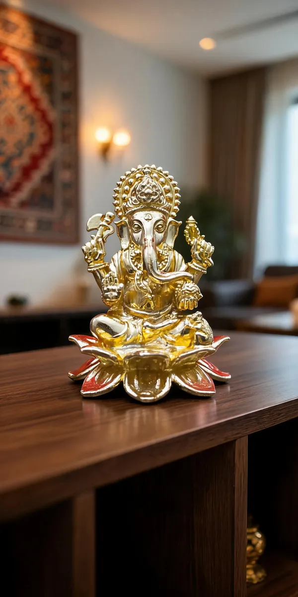 Brass_Ganesha_Idol_with_Lotus_Pedestal,_Gold_Finish