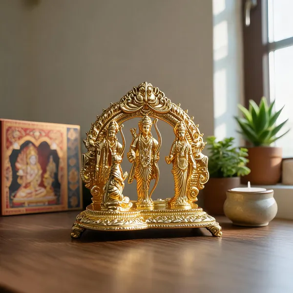 Ram_Darbar_Brass_Idol_Set,_Gold_Finish