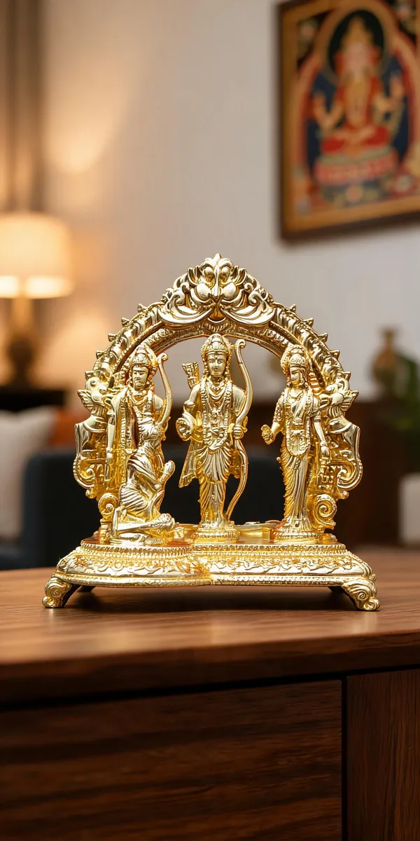 Ram_Darbar_Brass_Idol_Set,_Gold_Finish