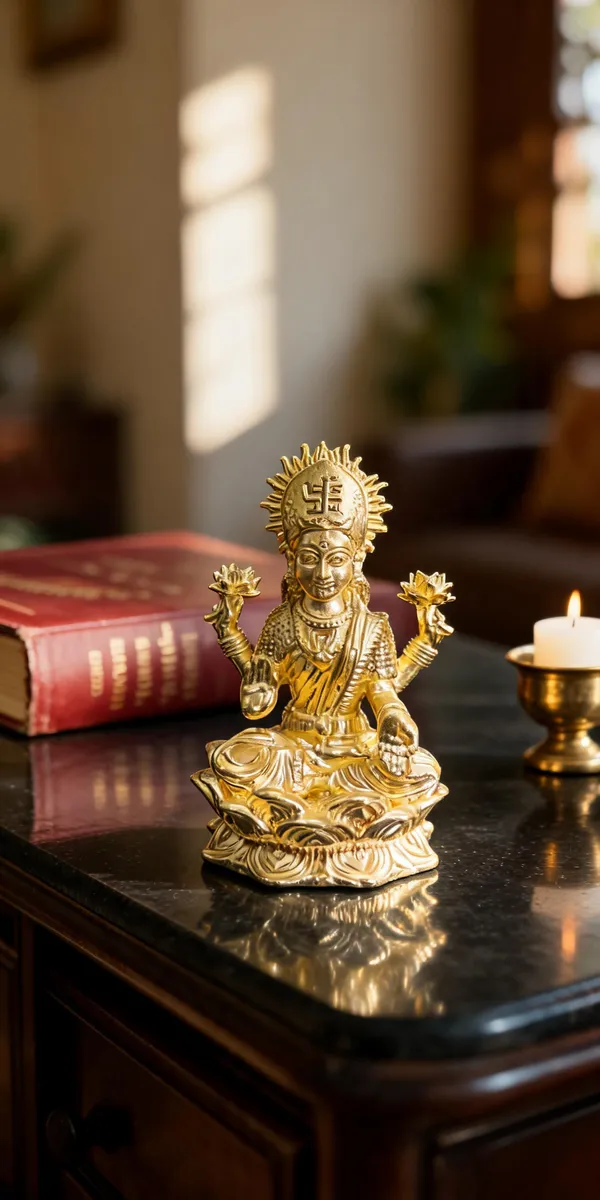 Classic_Brass_Lakshmi_Idol,_Gold_Finish