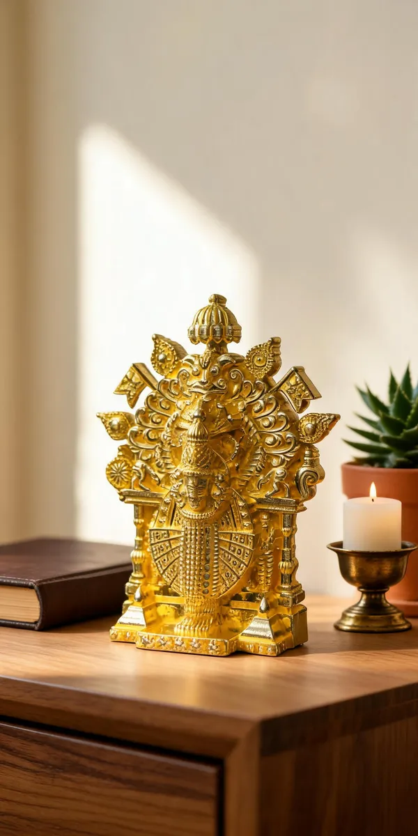 Maha_Lakshmi_Brass_Idol,_Gold_Finish