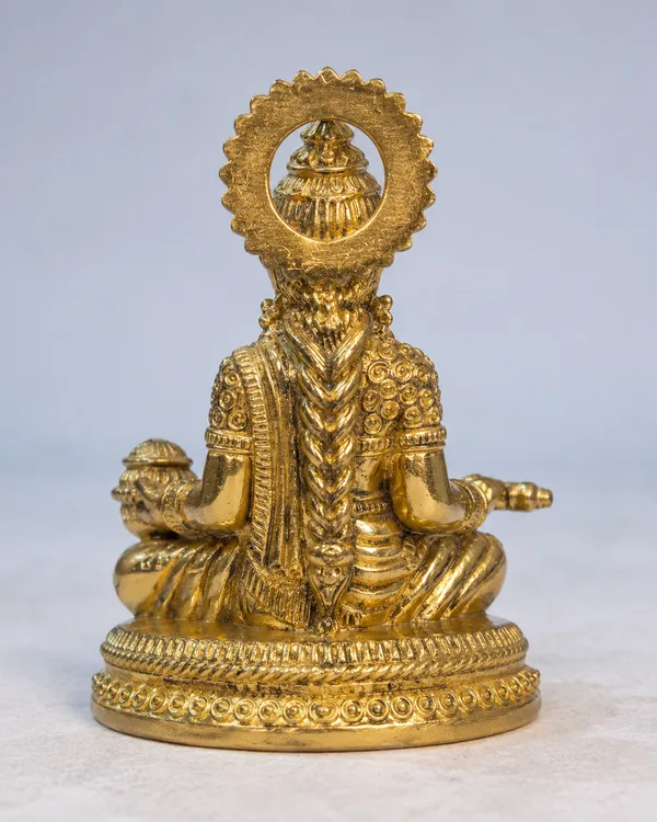 Goddess_Annapurna_Brass_Idol,_Gold_Finish
