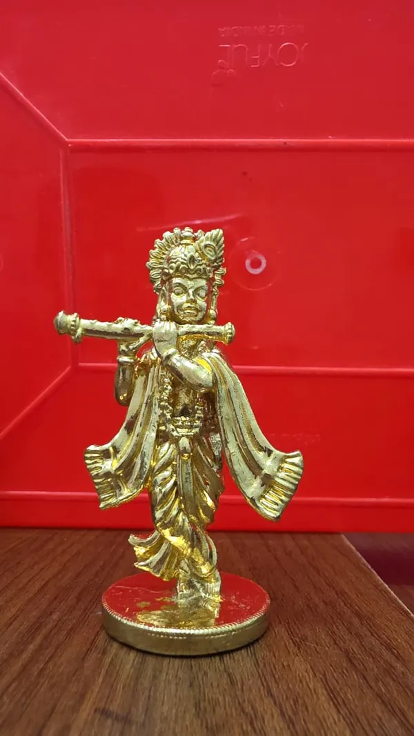 Devotional_Krishna_Brass_Idol,_Gold_Finish