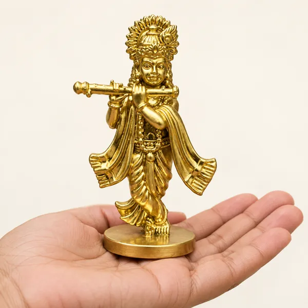 Devotional_Krishna_Brass_Idol,_Gold_Finish