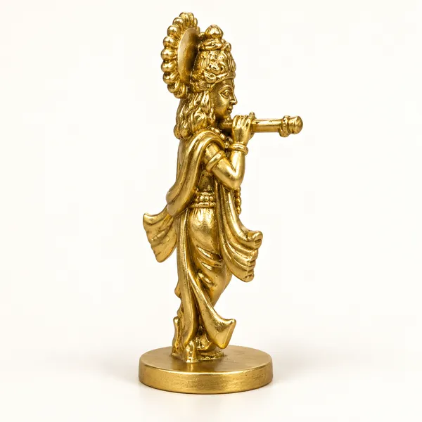 Devotional_Krishna_Brass_Idol,_Gold_Finish