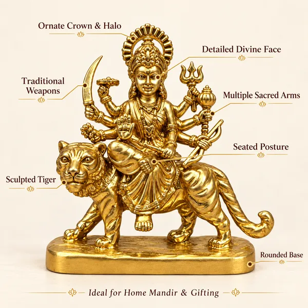 Goddess_Durga_Brass_Idol,_Gold_Finish