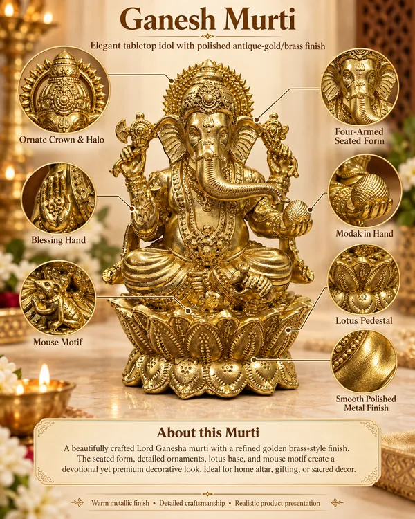 Lord_Ganesha_Seated_on_Lotus_-_Brass_Idol,_Gold_Finish