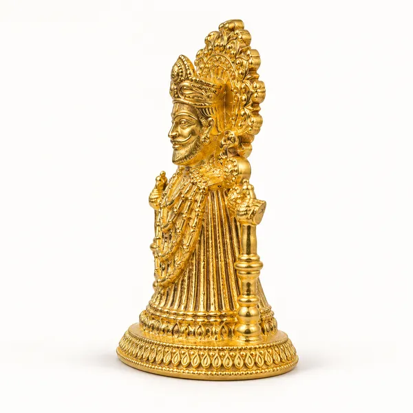 Khatu_Shyam_Ji_Brass_Idol,_Gold_Finish
