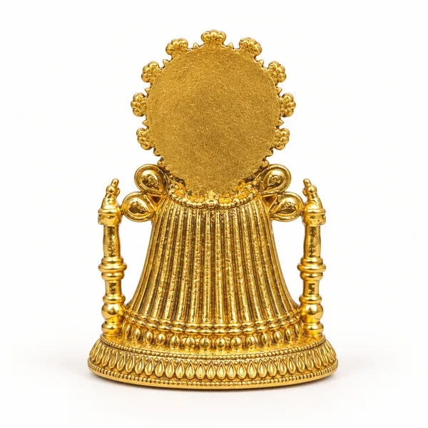 Khatu_Shyam_Ji_Brass_Idol,_Gold_Finish