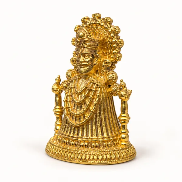Khatu_Shyam_Ji_Brass_Idol,_Gold_Finish