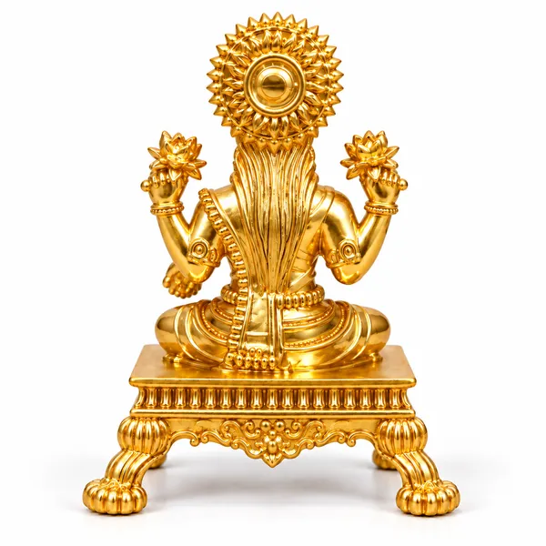 Brass_Lakshmi_Idol,_Gold_Finish