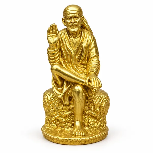 Sai_Baba_Brass_Idol,_Gold_Finish