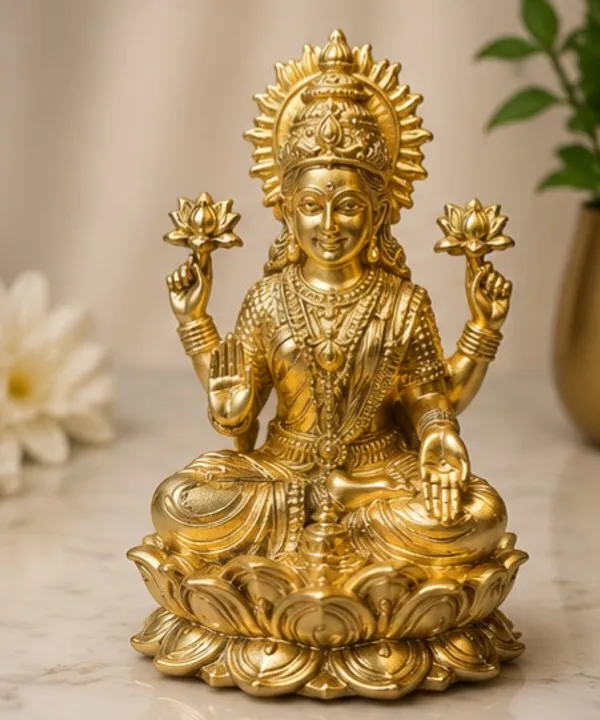 Classic_Brass_Lakshmi_Idol,_Gold_Finish