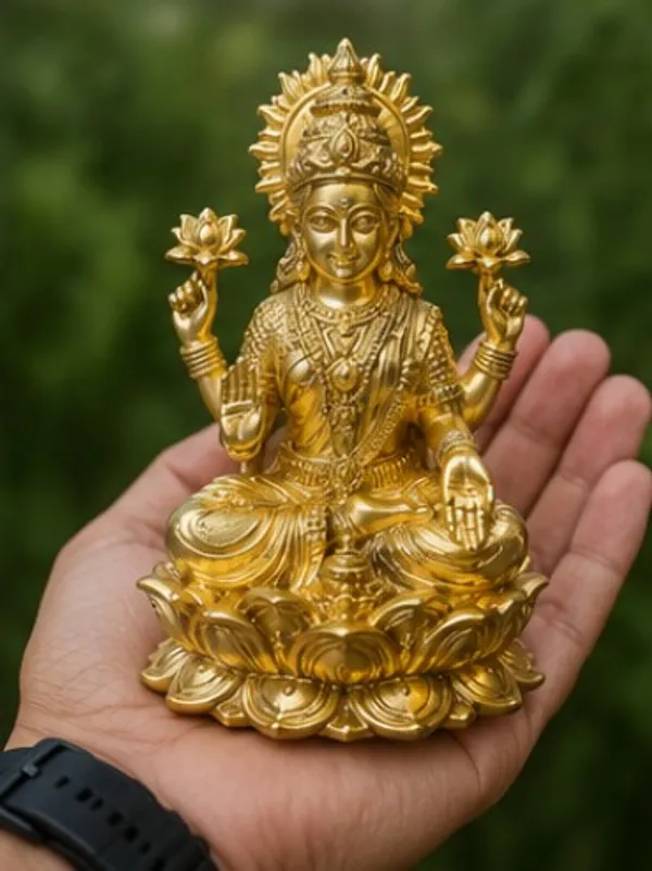 Classic_Brass_Lakshmi_Idol,_Gold_Finish