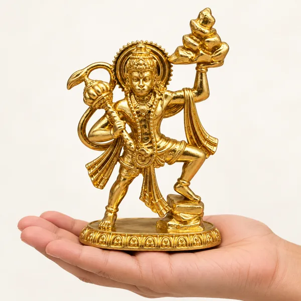 Lord_Hanuman_Brass_Idol,_Gold_Finish