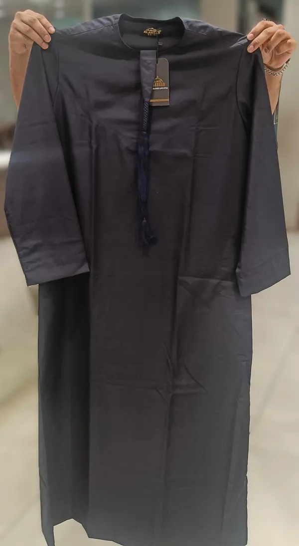 Black_Imported_Vietnam_Fabric_Thobe_For_Men