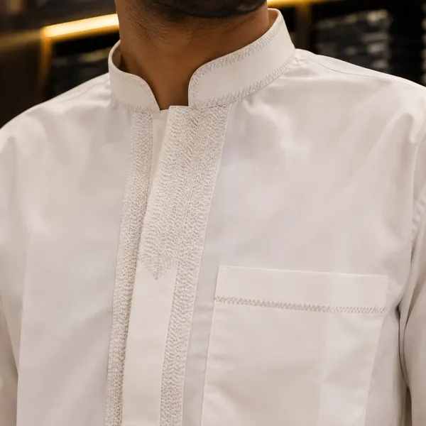 White_Giza_Cotton_Kurta_Payjama_For_Men
