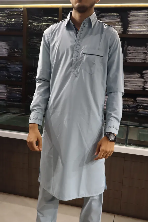 Light_Grey_Giza_Cotton_Kurta_Payjama_For_Men