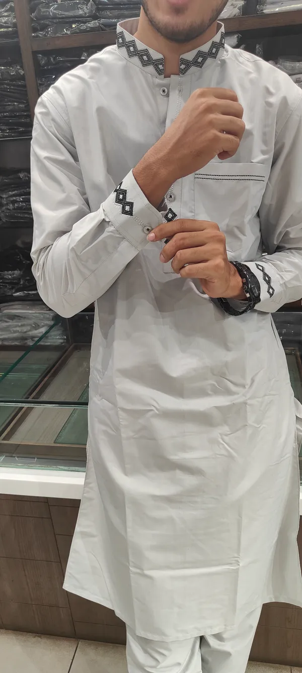 White_Giza_Cotton_Kurta_Payjama_For_Men
