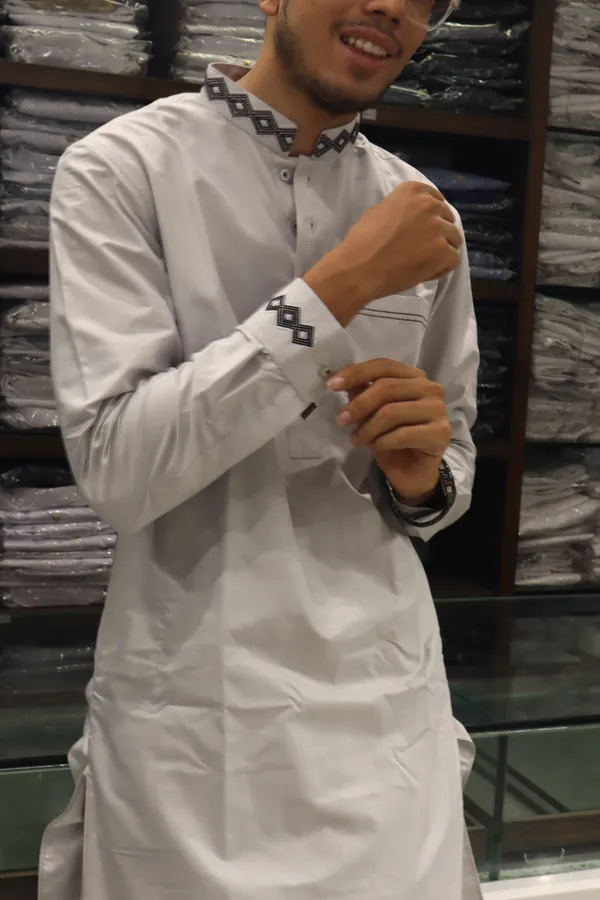White_Giza_Cotton_Kurta_Payjama_For_Men