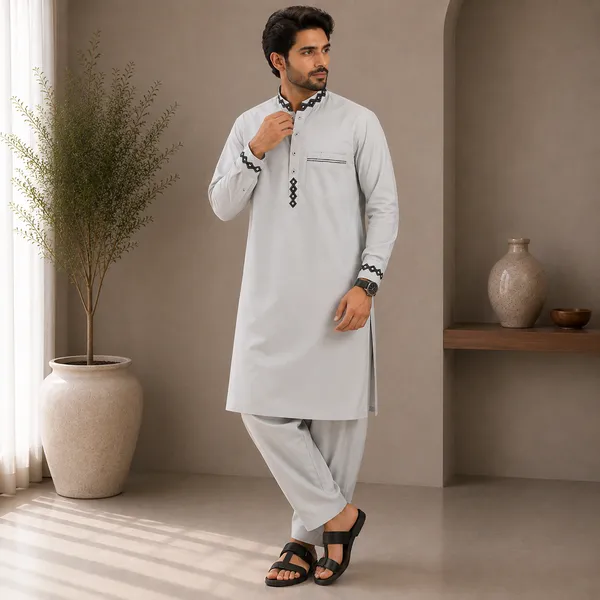 White_Giza_Cotton_Kurta_Payjama_For_Men