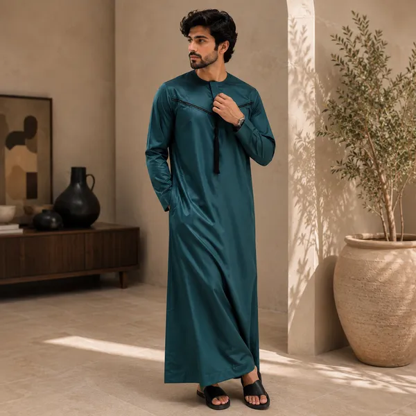 Blue_Imported_Vietnam_Fabric_Thobe_For_Men
