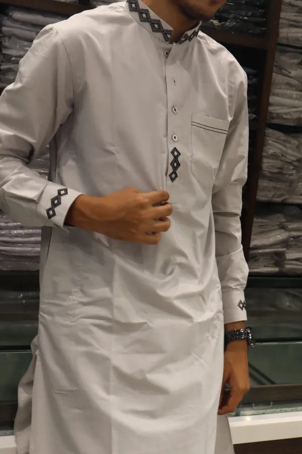 White_Giza_Cotton_Kurta_Payjama_For_Men