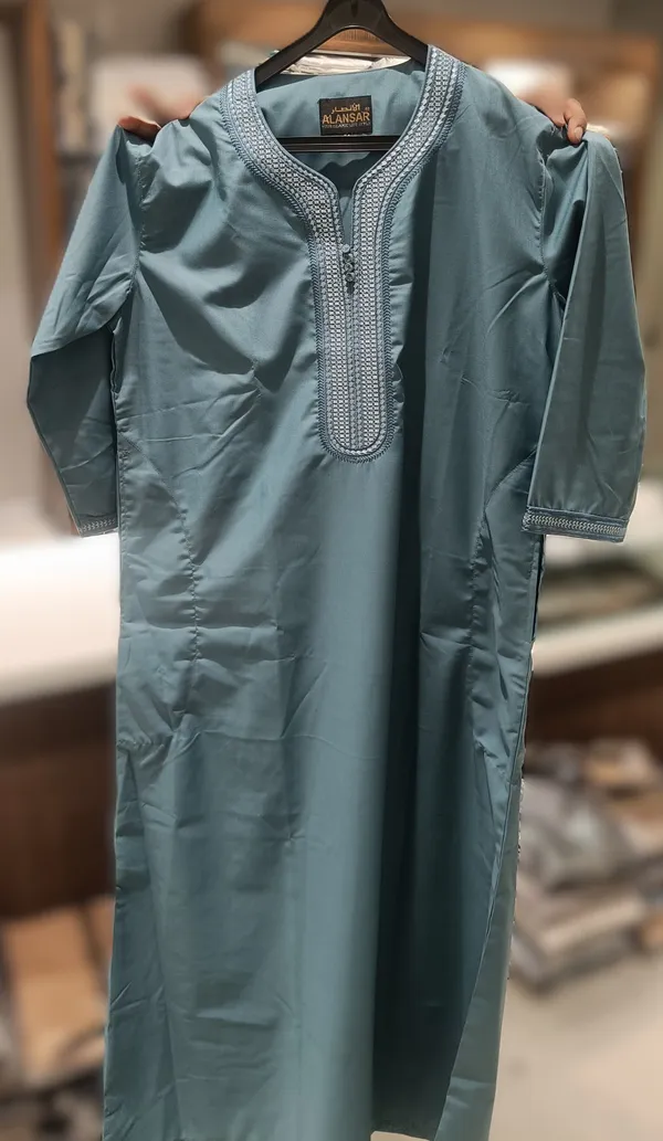 Blue_Imported_Vietnam_Fabric_Thobe_For_Men