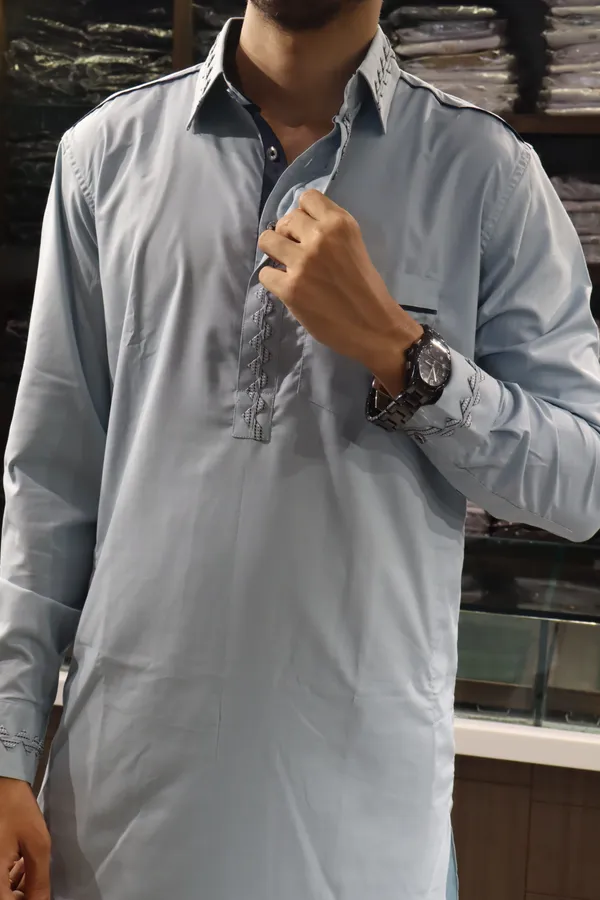 Light_Grey_Giza_Cotton_Kurta_Payjama_For_Men