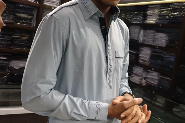 Light_Grey_Giza_Cotton_Kurta_Payjama_For_Men