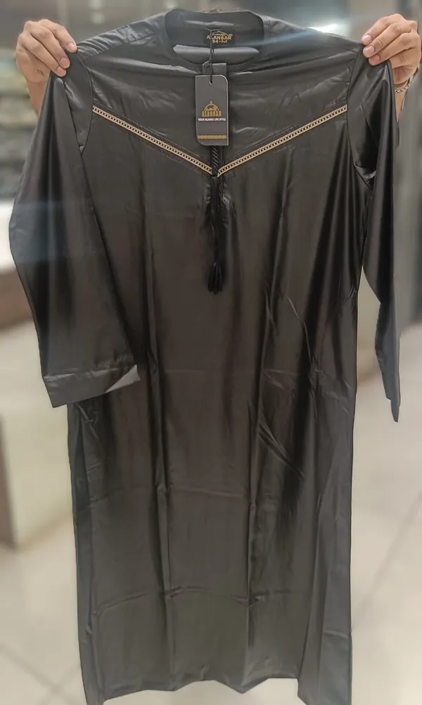 Black_Imported_Vietnam_Fabric_Thobe_For_Men
