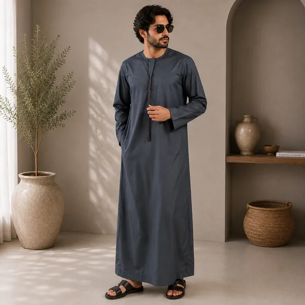 Grey_Imported_Vietnam_Fabric_Thobe_For_Men