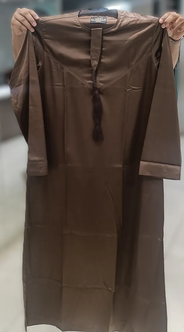 Brown_Vietnam_Fabric_Thobe_For_Men