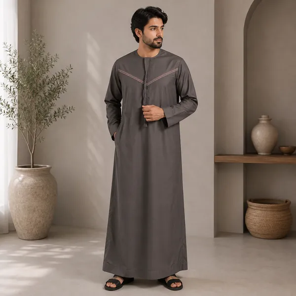 Grey_Vietnam_Fabric_Thobe_For_Men